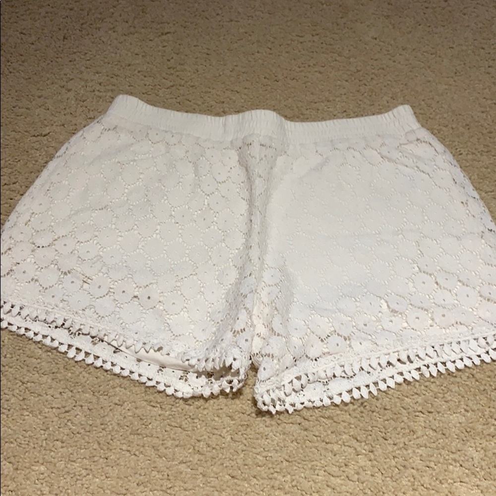 xhilaration white lace shorts